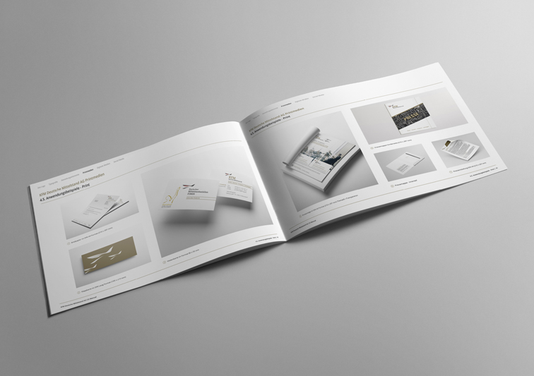 Corporate Design Manual mit Design Richtlinien für Finanzunternehmen