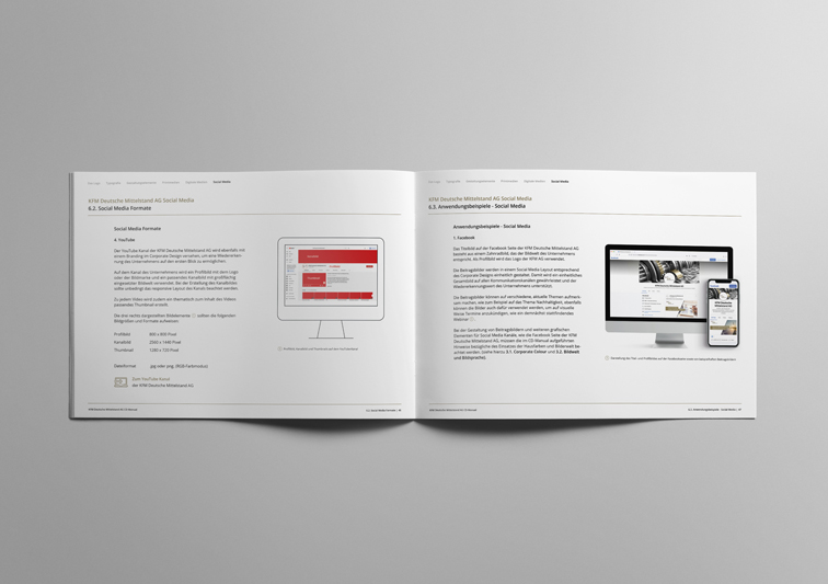 Corporate Design Manual mit Design Richtlinien für Finanzunternehmen