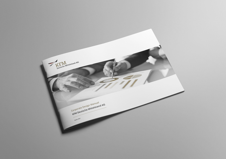 Corporate Design Manual mit Design Richtlinien für Finanzunternehmen