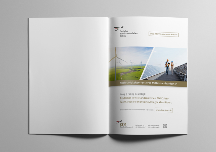 Print Design Anzeige mit Bildwelt für mittelständisches Finanzunternehmen