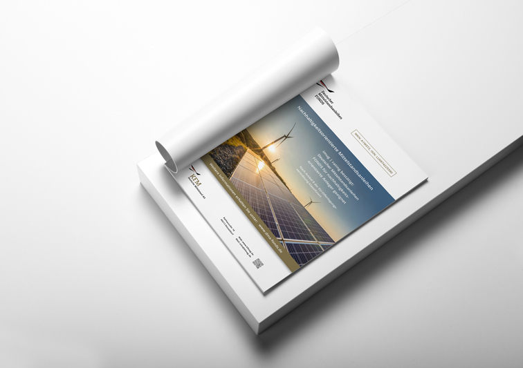 Print Design Anzeige mit Bildwelt für mittelständisches Finanzunternehmen