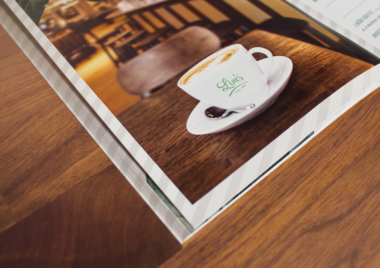Print Medien Speisekarten Design für Restaurant und Café