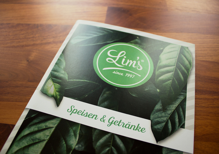 Print Medien Speisekarten Design für Restaurant und Café