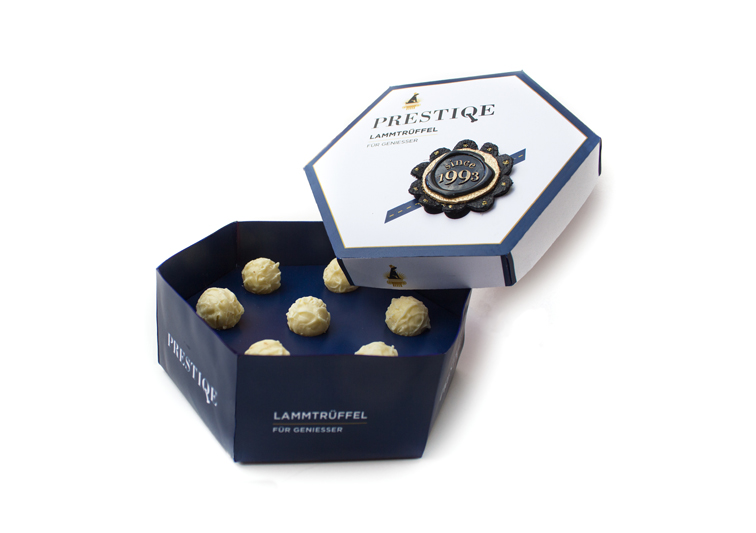 Packaging Verpackungsdesign für Pralinen einer Luxus Marke