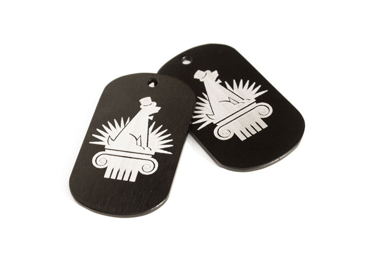 Print Logo Design Tags für Luxus Hundemarke