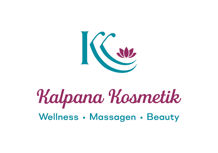 Logo Design aus den Initialen KK und der Lotusblume für ein Kosmetikstudio